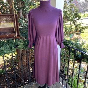 Max Studio purple knit midi dress